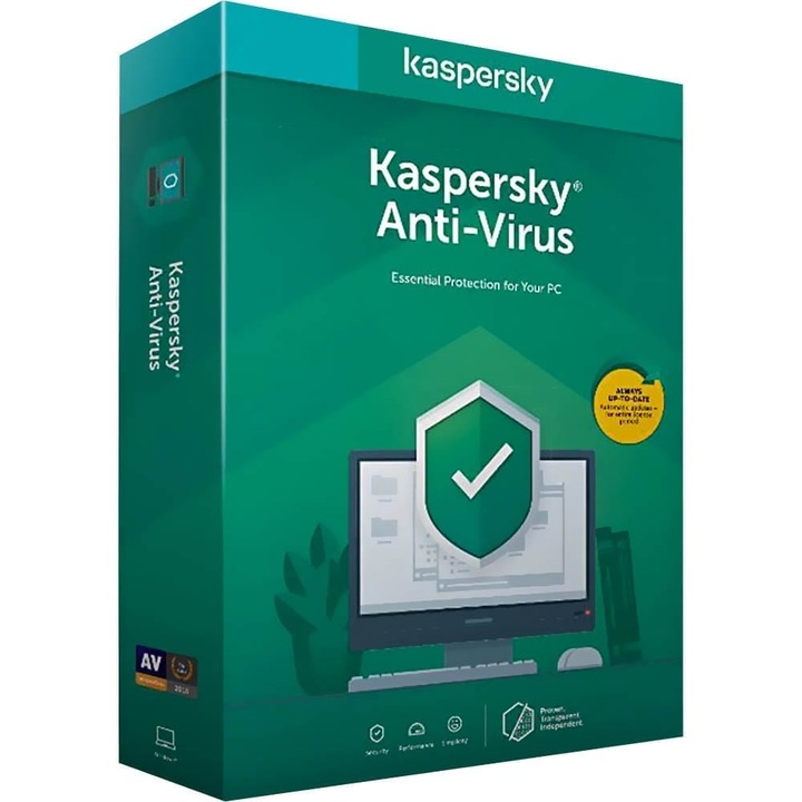 Електронен лиценз Kaspersky Antivirus, 1 година, 3 устройства, Нов