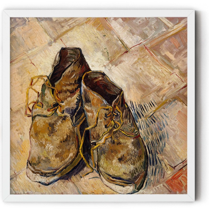 Tablou decorativ color, Intaglio, Clasic, Shoes de Van Gogh, fara rama, print pe hartie foto Fine Art, pentru living 70 cm 50 cm