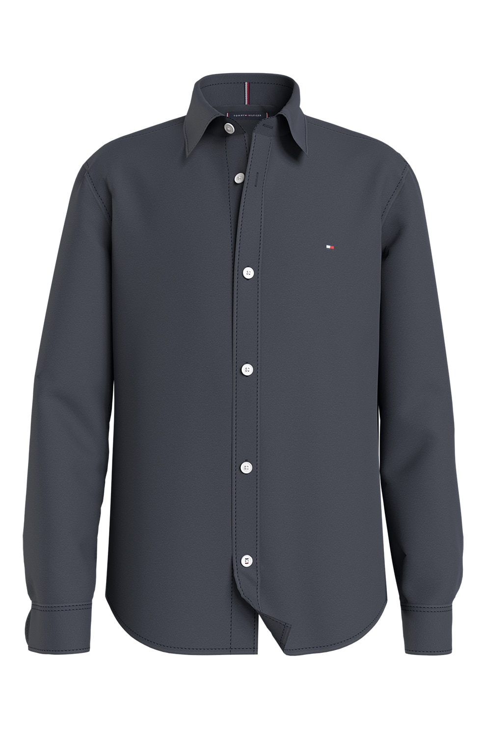 Tommy Hilfiger, Camasa cu guler ascutit, Bleumarin, 164 CM