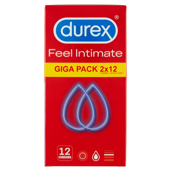 Durex Feel Intimate óvszer, 2x12 db