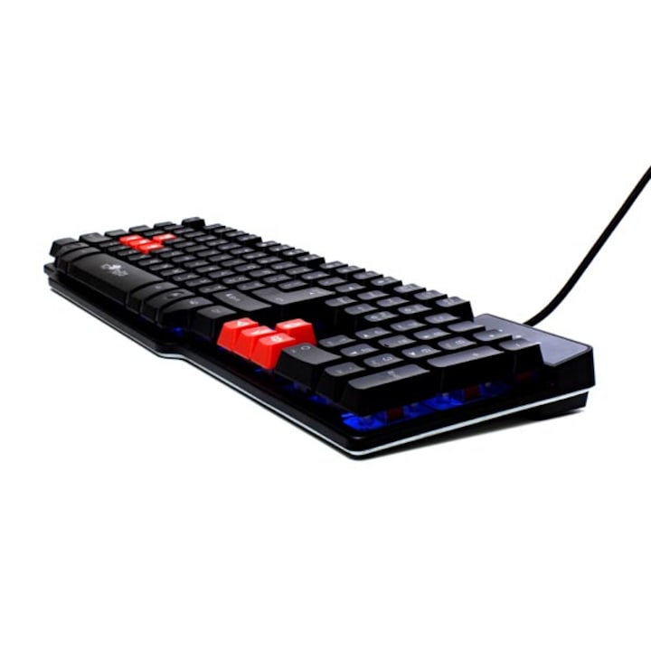Tastatura cu fir, USB-A, Multimedia, AZERTY, FR Layout, Tastatura numerica