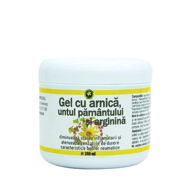 Gel cu arnica, untul pamantului si arginina, 250 ml, Hypericum Impex