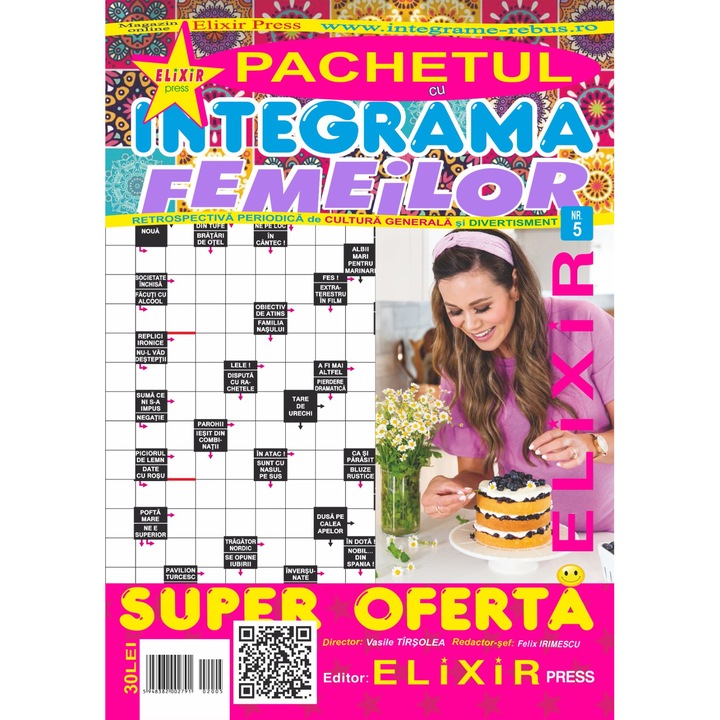 Pachetul cu integrama femeilor nr 5, 250 pagini