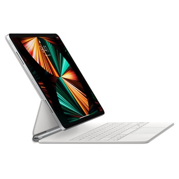 Husa de protectie cu tastatura Apple MJQL3D/A, pentru Apple iPad Pro, 12.9 inchi, alb Husa de protectie cu tastatura Apple MJQL3D/A, pentru Apple iPad Pro, 12.9 inchi, alb