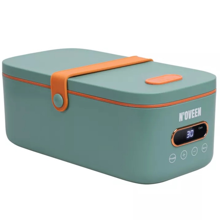 Кутия за подгряване на обяда Noveen Multi Lunch Box MLB911 X-LINE, Многократна, Електрическа, 300W, Зелен, 1 литър