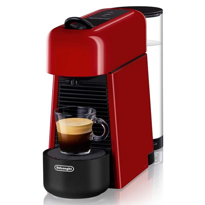 Nespresso - aparat de cafea cu capsule, Delonghi, EN200.R Essenza Plus, Rosu