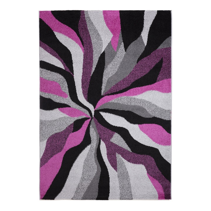 Covor cu model modern, Cortinatex, Polipropilena, 80x150 cm, Multicolor