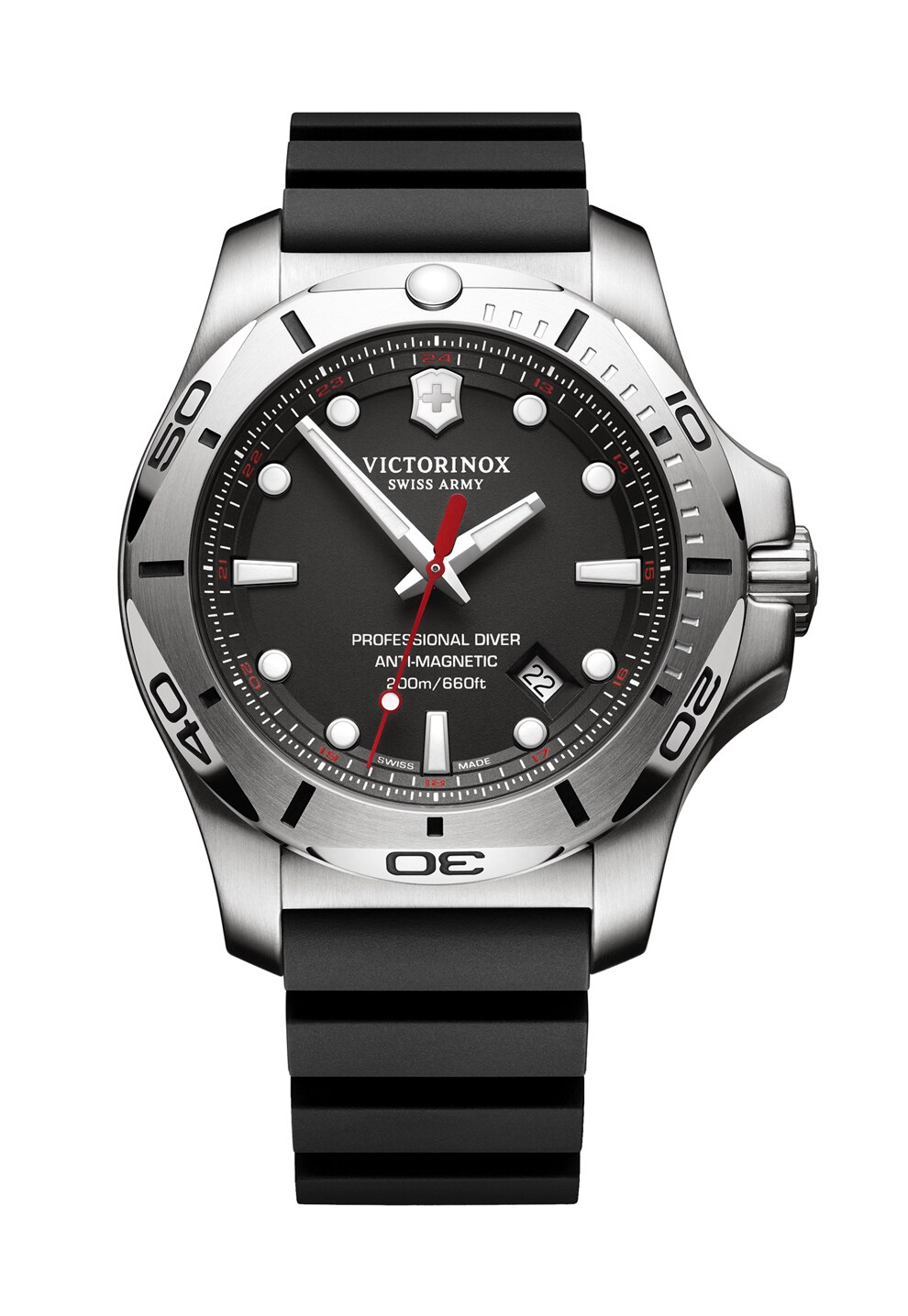 Victorinox Ceas negru cu argintiu