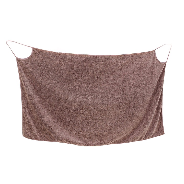 Кърпа за баня SIKS, С презрамки, Кафяв, 160x80 см