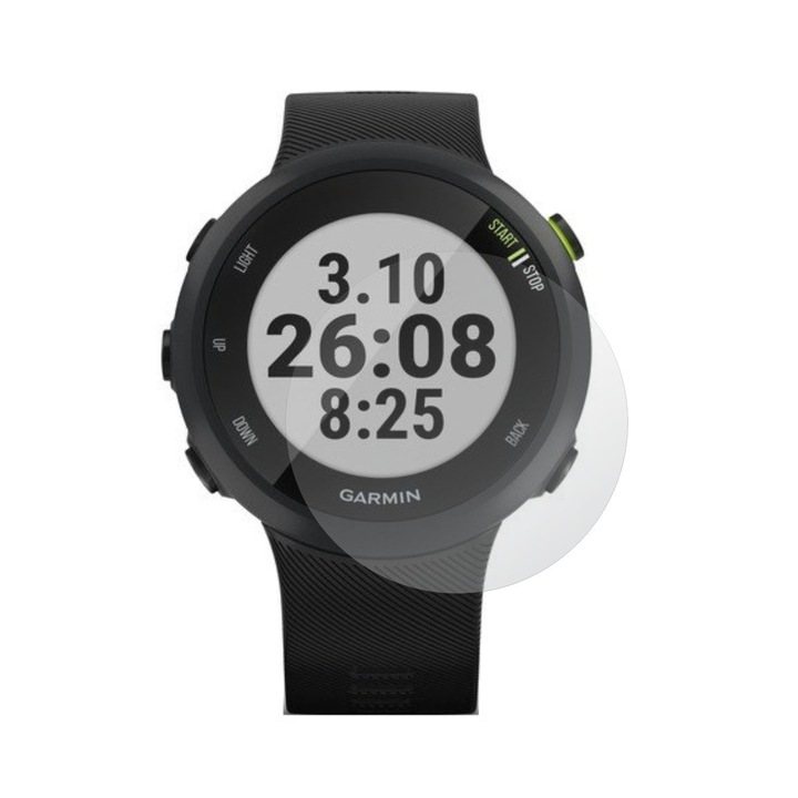 4 db Folie24 képernyővédő fólia készlet, Garmin Forerunner 45-höz, 2X Ultra-Clear + 2X matt, öntapadó, rugalmas, önregeneráló
