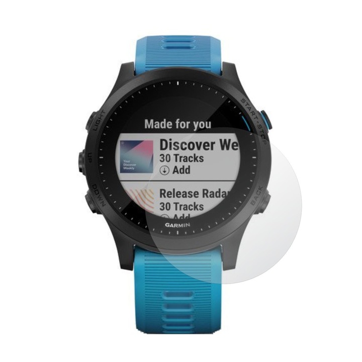 Комплект от 4 протектора за екран за Garmin Forerunner 945, Invisible Skinz HD, ултра-прозрачен силикон с пълно покритие, залепващ и гъвкав