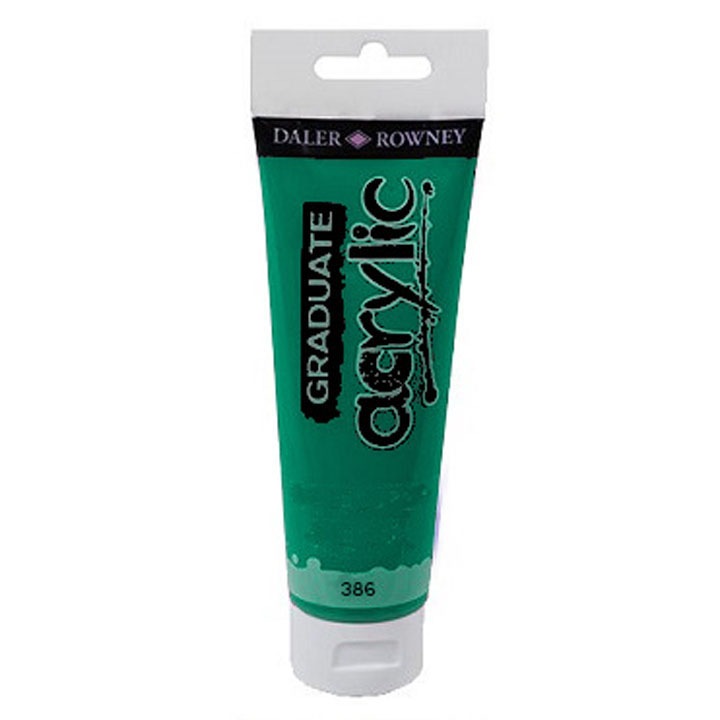 Vopsea acrilica, Daler-Rowney, 120 ml, Verde