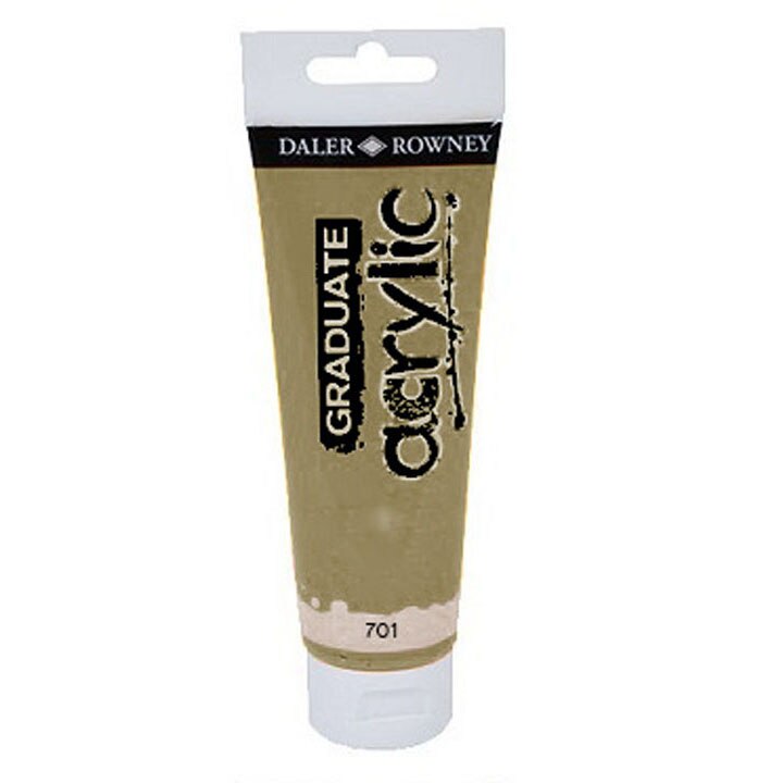 Daler Rowney System3 Acrilico Oro Pallido (708) - Vernice Per Artisti, 60ml - 4