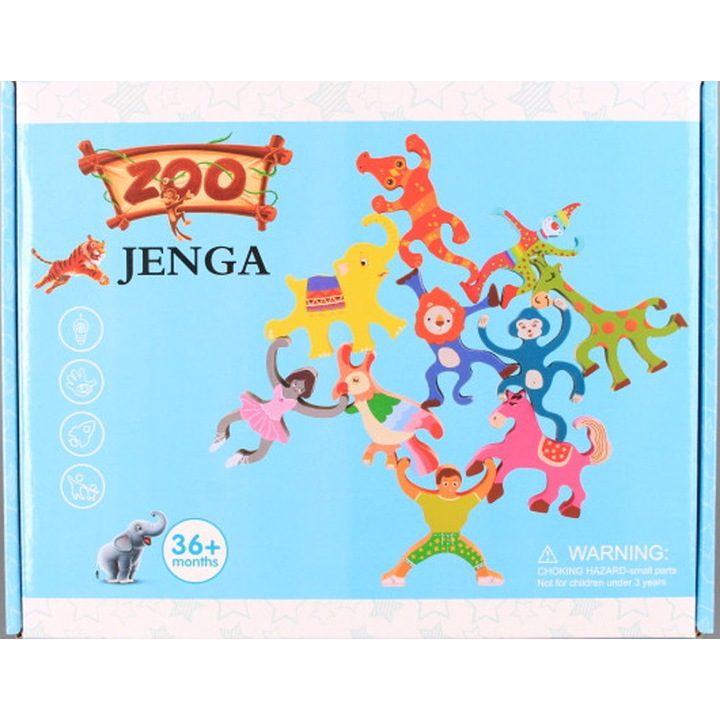 Joc de lemn Jenga, Animale