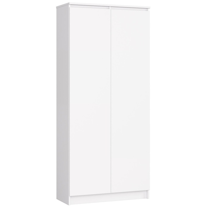 Dulap cu 2 usi Akord Furniture Factory, R80 CLP, PAL, 180x80x35cm, Alb