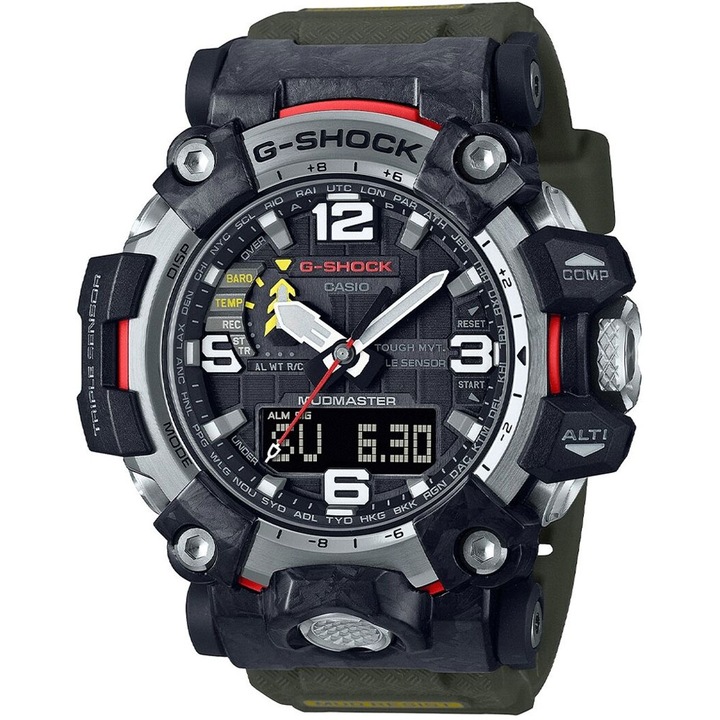 Мъжки часовник Casio G-Shock, GWG-2000-1A3ER, Серия Mudmaster, Carbon