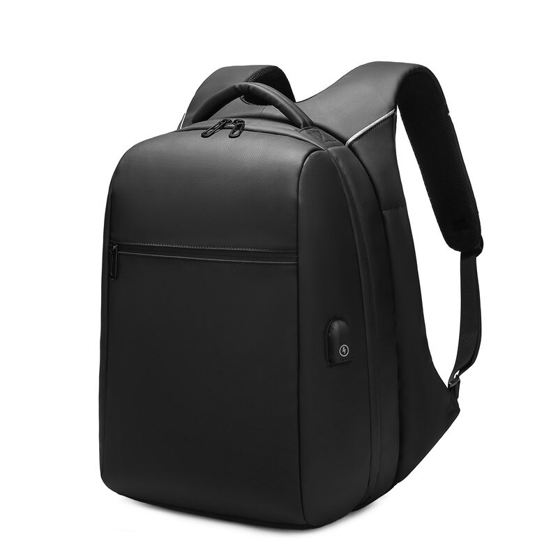 Rucsac laptop 15,6", impermeabil, cu buzunar antifurt si port USB, Escalate, 33x16x42 cm, Negru