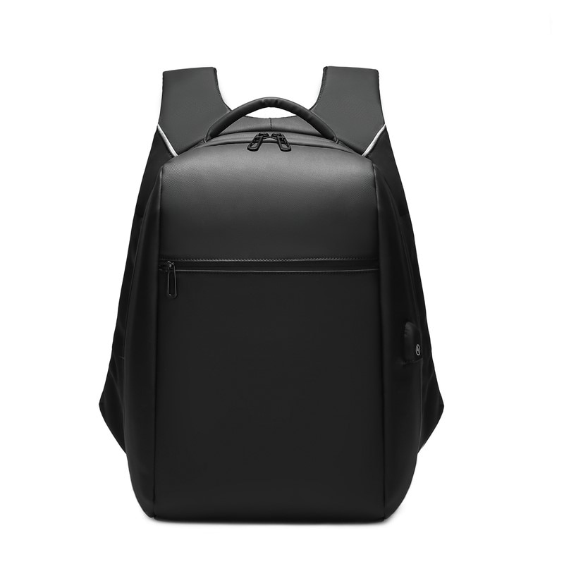 Rucsac laptop 15,6", impermeabil, cu buzunar antifurt si port USB, Escalate, 33x16x42 cm, Negru