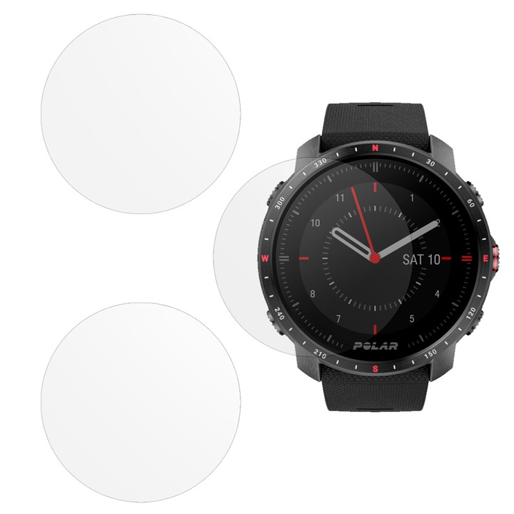 3 db matt regenerálódó szilikon SILKASE fólia Polar Grit X Pro 47mm, Full-display