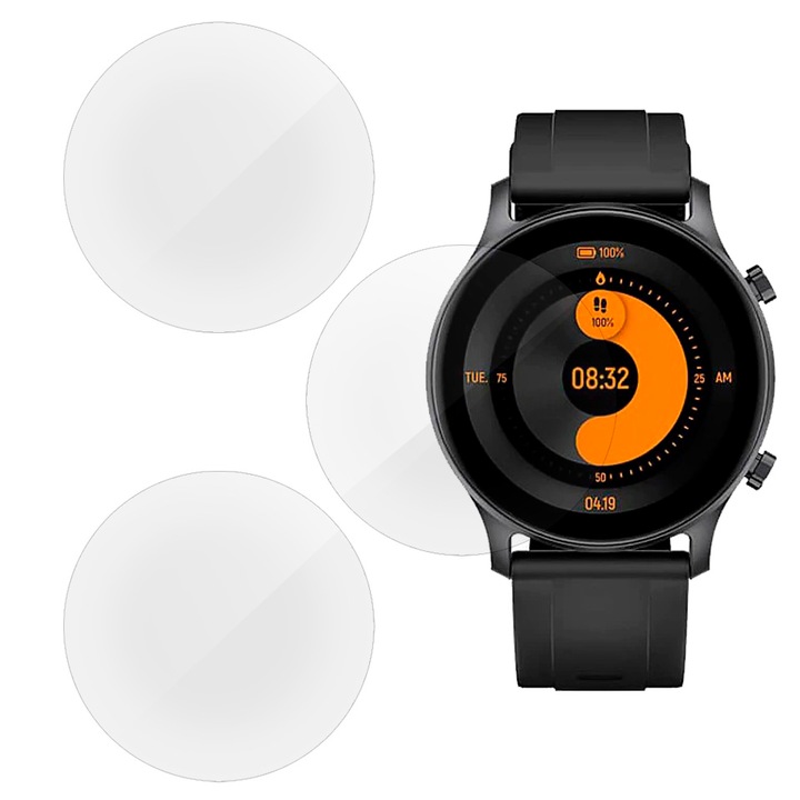 3 db szilikon SILKASE regenerálódó fólia Xiaomi Haylou RS3 50mm, Full-display