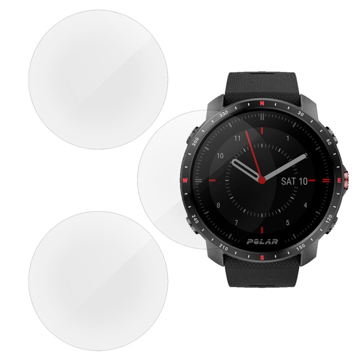 3 db szilikon SILKASE regenerálódó fólia Polar Grit X Pro 47mm, Full-display