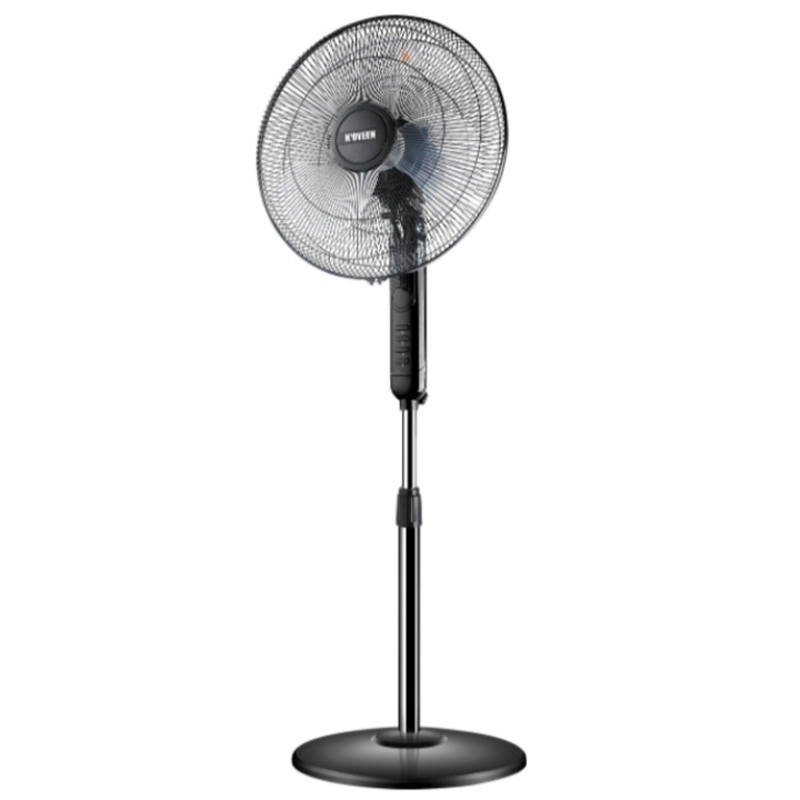 Noveen F450 Irodai ventilátor, átmérő 40 cm, 45 W, 3 fokozat, magasságállítás, fekete