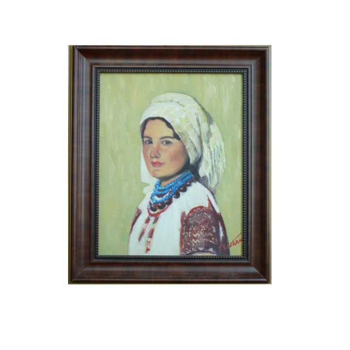 Tablou - Alta expresie a "Tarancii" lui Grigorescu, ulei pe panza, realizat in 2011, inramat, 34 x 44 cm