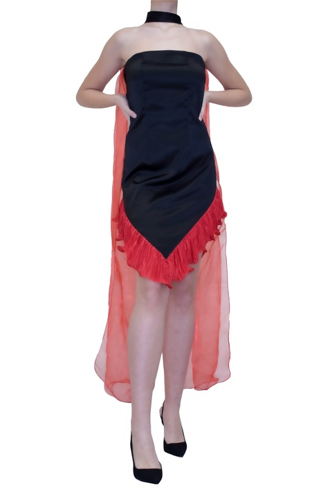 Rochie dama Firebird, Alesandra, rosu/negru, XS INTL