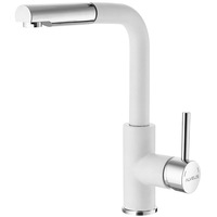 Baterie Alveus Siros, cap extractibil, dus, cartus ceramic, Alb