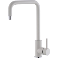 Baterie Alveus Dual, cu un singur maner, 3 cai pentru apa cald, apa rece, filtru de apa, Alb