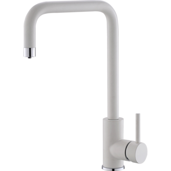 Baterie Alveus Dual, cu un singur maner, 3 cai pentru apa cald, apa rece, filtru de apa, Alb