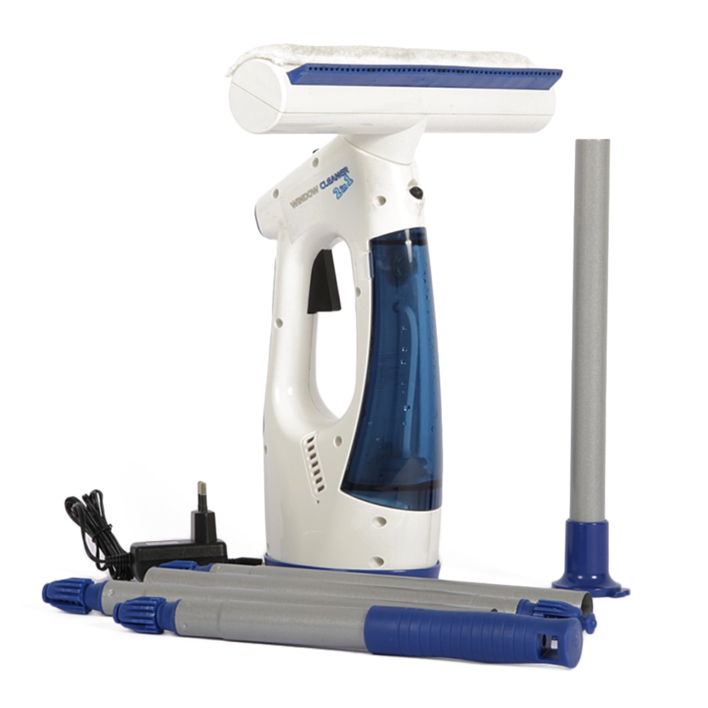 Aparat pentru curatarea ferestrelor 2in1, Window Cleaner, Alb/Albastru, 200 x 100 x 300 mm