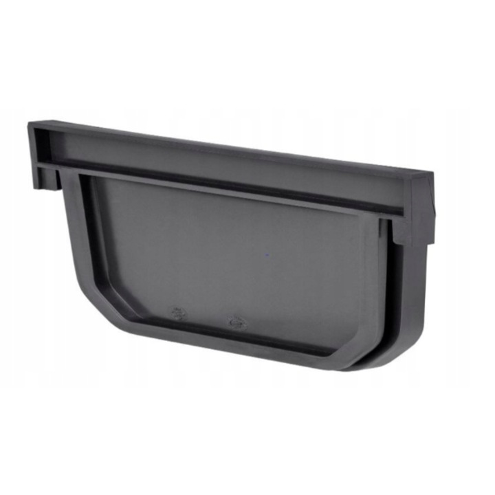 Capac lateral scurgere, Polipropilena, 55 mm, Reversibil, Negru