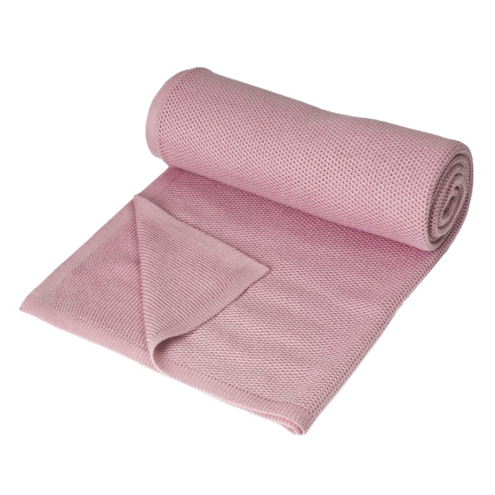 Paturica de infasat, Nordville, Bambus, 85x85 cm, Roz