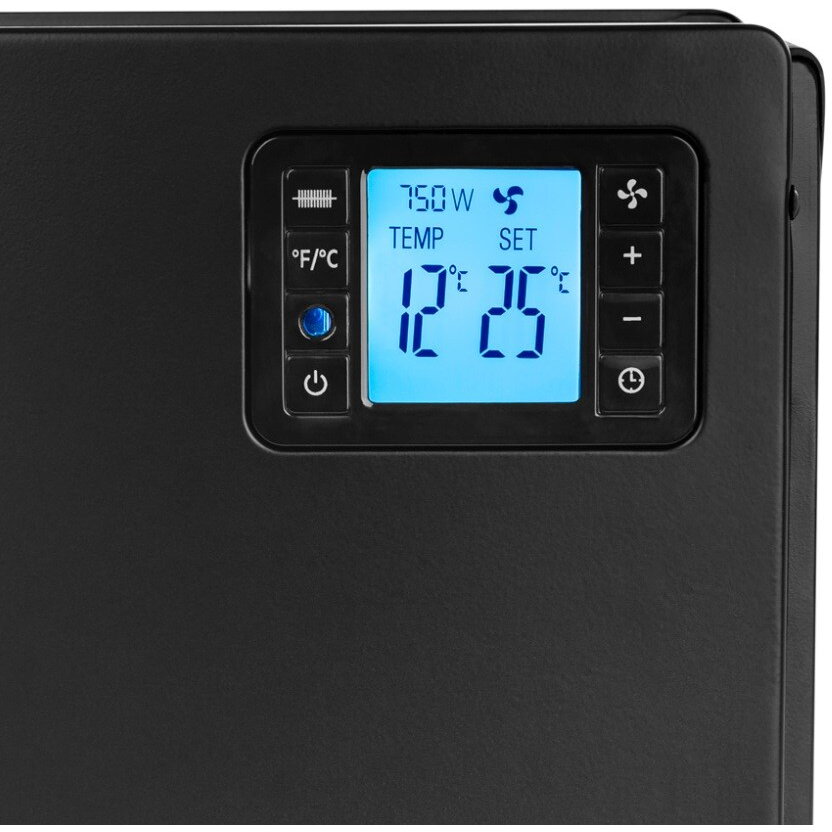 Radiator electric Smart CH7100, LCD, 3 trepte de putere, 2000W, Black ...