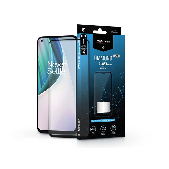 OnePlus Nord N10 5G/N200 5G протектор от закалено стъкло - MyScreen Protector Diamond Glass Lite Edge2.5D Full Glue - черен