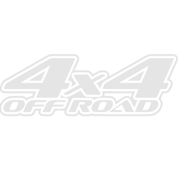 Sticker auto "4x4 off road'', 20x7cm, Alb