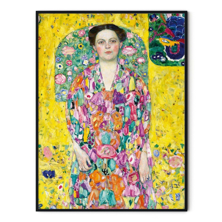 Tablou decorativ color, Intaglio, Portrait of Eugenia Primavesi de Gustav Klimt, fara rama, print pe hartie foto Fine Art, pentru hol 91 cm 61 cm