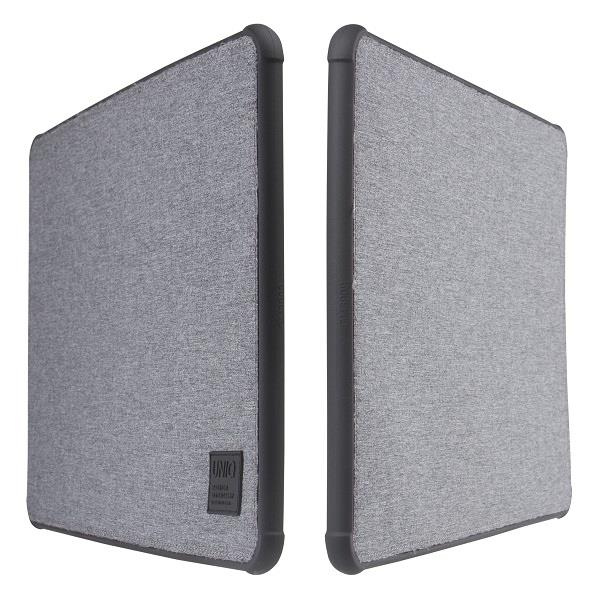 Husa pentru laptop, UNIQ, Defender, 16 inch, Gri, Absorbtie a socurilor, Protectie AirMax 360°, Inchidere magnetica