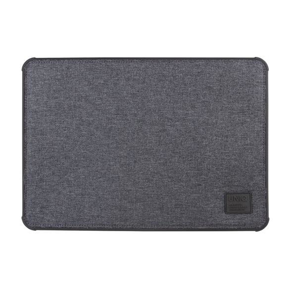 Husa pentru laptop, UNIQ, Defender, 16 inch, Gri, Absorbtie a socurilor, Protectie AirMax 360°, Inchidere magnetica