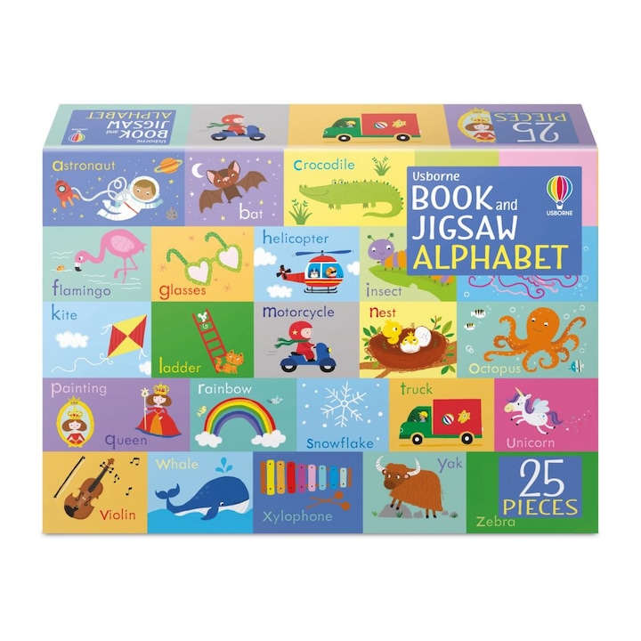 Book and Jigsaw Alphabet, 25 piese, Usborne