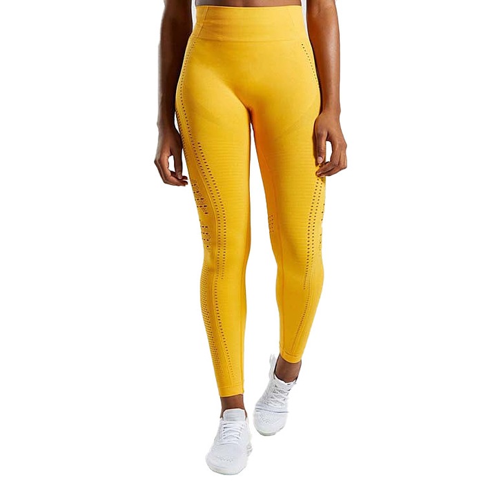 Colanti Fitness WNY PRO fara sudura de baza stramte modelatori cu talie inalta WCLNT2304, Galben