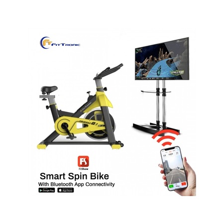 Bicicleta indoor cycling FitTronic SB5000, Fitshow APP