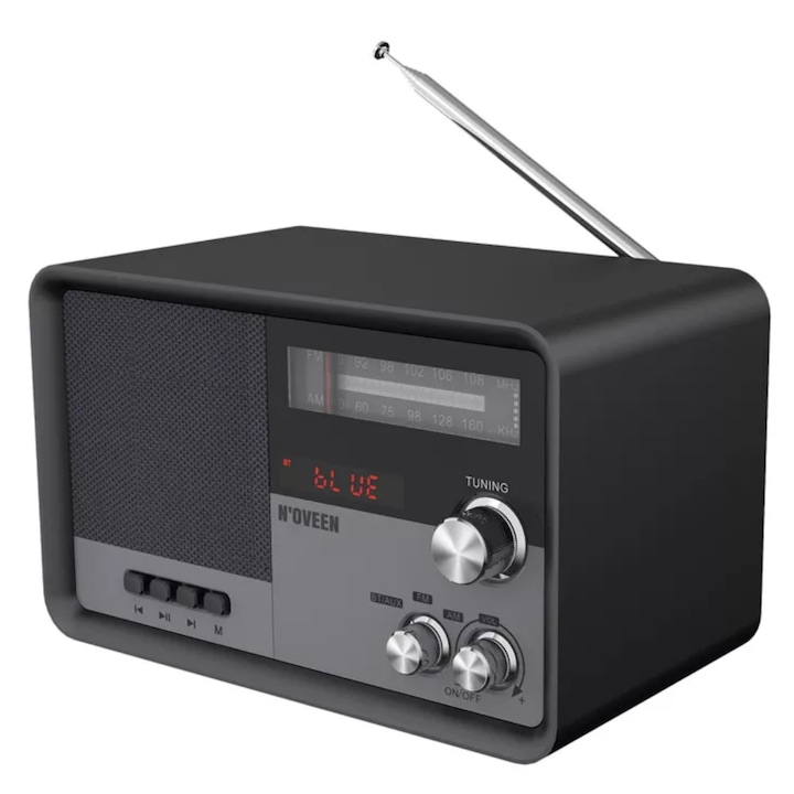 NOVEEN PR950 Bluetooth rádió, AM / FM, fekete