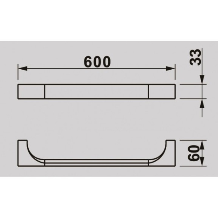Törölközőtartó Inter Ceramic Erin ICA 2524, króm