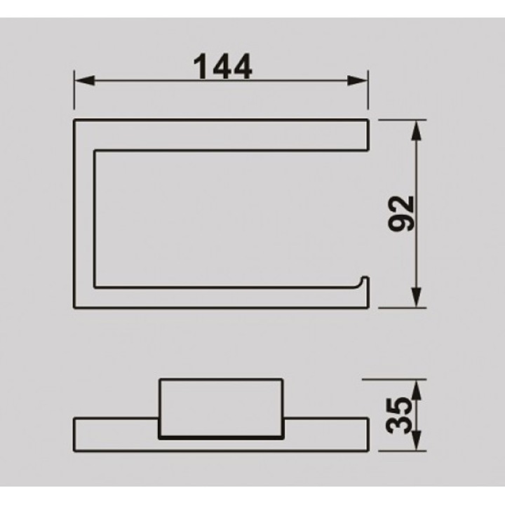 Toalettpapír tartó Inter Ceramic Erin ICA 2551, króm