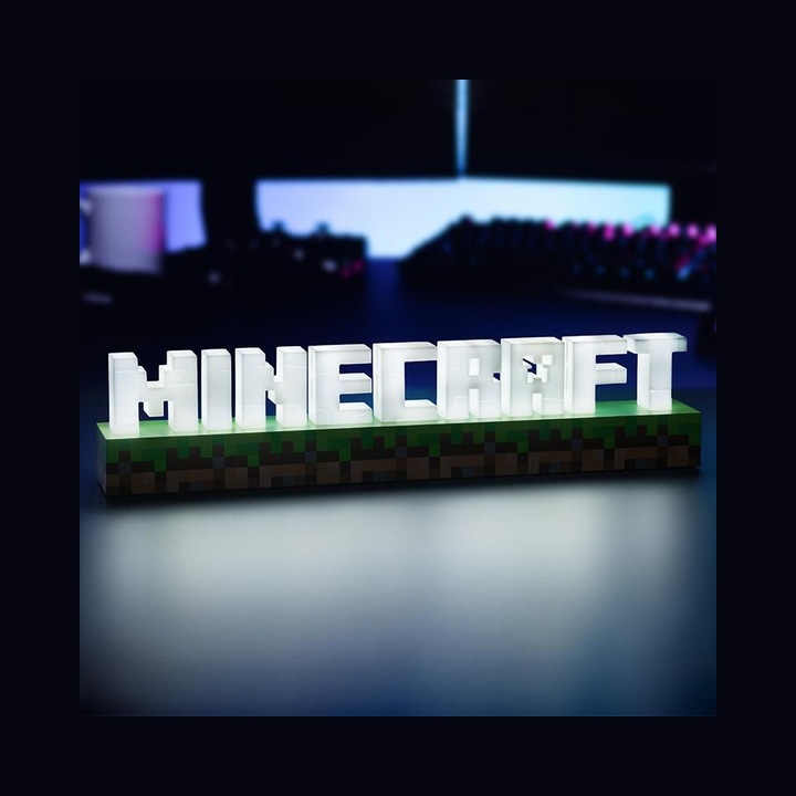 Статуетка Paladone Minecraft Logo Light