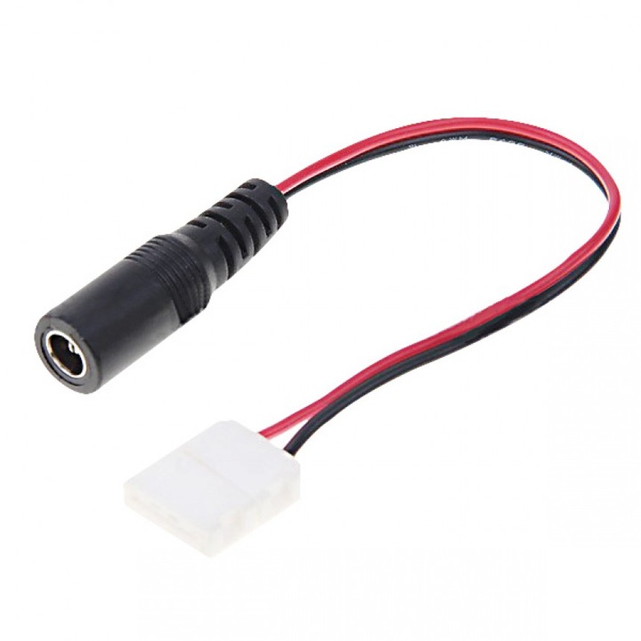 Conector de alimentare, Lightex, Pentru banda LED, 8mm