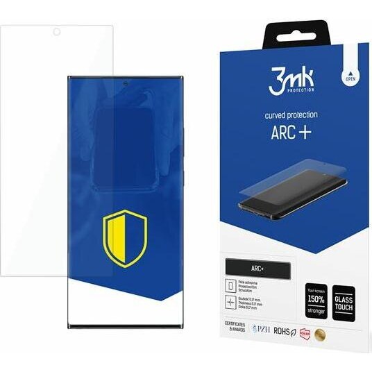 Folie Silicon 3mk Arc Plus, Compatibila Cu Samsung Galaxy S22+ Plus, Transparent, Ultra Rezistenta