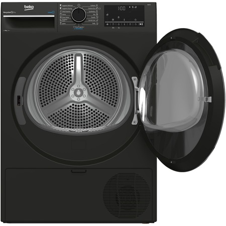 Сушилня Beko B3T68239MG, 8 кг, 16 програми, Клас A++, Термопомпа EcoGentle™, Steamcure, RecycledDry, Outdoor/Sports, Сив